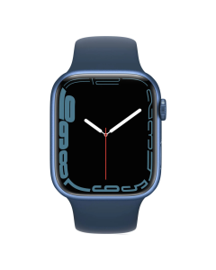 Смарт-годинник Apple Watch 7 4G 45mm Blue Aluminum Case With Blue Sport Band (MKJT3/MKJA3)