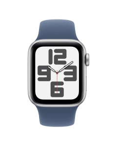 Смарт-годинник Apple Watch SE 2 GPS 44mm Silver Aluminium Case w. Denim Sport Band - M/L (MXER3)
