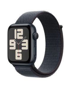 Умные часы Apple Watch SE 2 GPS 44 мм с корпусом Midnight Aluminium и ремешком Ink Sport Loop (MXEP3)