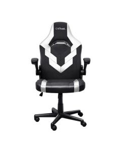 Кресло игровое Trust GXT703W Riye, искусственная кожа, складные подлокотники, белое (белый)