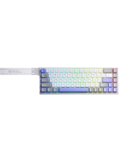 Клавиатура Aula WIN68 HE Max Magnetic Switch Grey/White/Purple Белая (White)