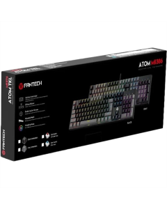Клавіатура Fantech MK886 ATOM104 Mechanical USB RGB Чорна (Black)
