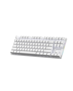 Клавиатура GamePro Genesis Joker MK124W с переключателями Outemu Red USB Белая (White)