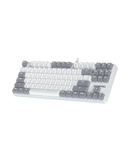 Клавиатура GamePro Genesis Metallic MK110W с переключателями Outemu Red USB Белая (White)