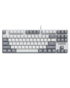 Клавиатура GamePro Genesis Metallic MK110W с переключателями Outemu Red USB Белая (White)