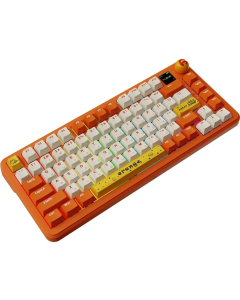 Клавіатура бездротова Ajazz AK820 MAX Avocado Switch Помаранчева (Orange)