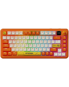 Клавіатура бездротова Ajazz AK820 MAX Avocado Switch Помаранчева (Orange)