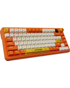 Клавіатура бездротова Ajazz AK820 MAX Avocado Switch Помаранчева (Orange)