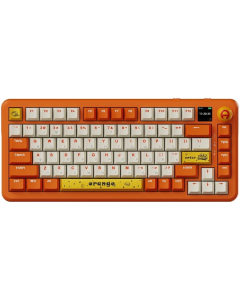 Клавіатура бездротова Ajazz AK820 MAX Avocado Switch Помаранчева (Orange)