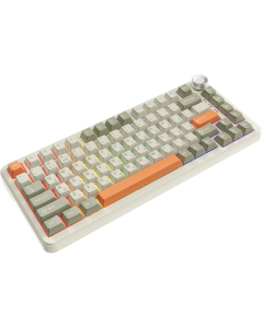 Клавіатура бездротова Ajazz AK820 Max Flying Fish Switch Retro Colour Біла (White)