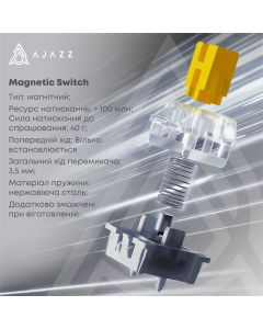 Беспроводная клавиатура Ajazz AK820 Max Flying Fish Switch Retro Colour Белая (White)