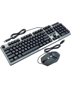 Клавіатура HOCO GM18 LED + миша Чорна (Black)
