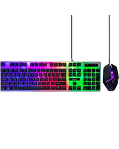 Клавіатура HOCO GM18 LED + миша Чорна (Black)