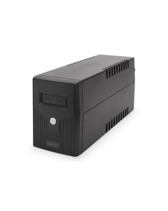 Джерело безперебійного живлення DIGITUS 600VA/360W, LED, RJ11, USB, 2xSchuko Чорне (Black)
