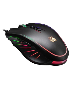 Миша Bloody Q81 Neon XGlide Curve Чорна (Black)