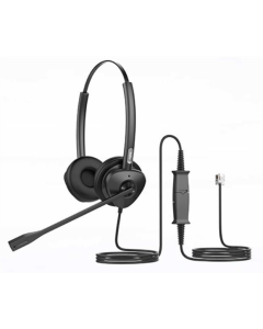 Навушники накладні Dual Fanvil HT302, 1xRJ9 Чорні (Black)