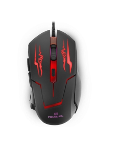 Миша REAL-EL RM-520 (449291) Игровая Черная (Black)