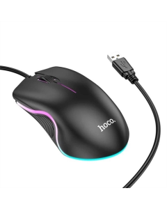Миша Hoco GM19 RGB Черная (Black)