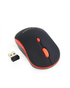 Миша бездротова Gembird MUSW-4B-03-R Чорна Червона  (Black Red)