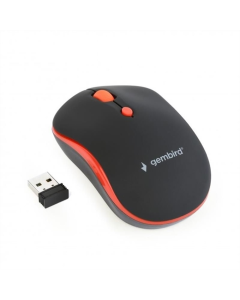 Миша бездротова Gembird MUSW-4B-03-R Чорна Червона  (Black Red)