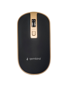 Миша Gembird MUSW-4B-06-BG Черная Оранжевая (Black Orange)