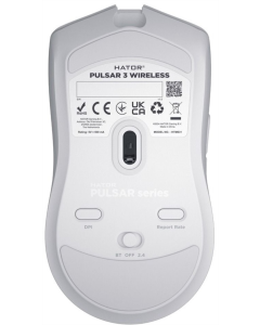 Миша беспроводная игровая Hator Pulsar 3 Wireless Белая (White)