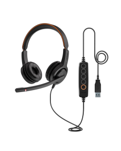 Навушники накладні Axtel Voice UC 40 duo NC (AXH-V40UCD) Чорні (Black)