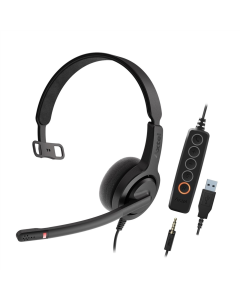 Навушники накладні Axtel Voice UC 28-35 mono NC (AXH-V28-35UCM) Чорні (Black)