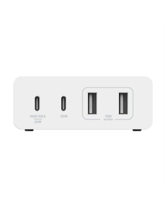 Зарядное устройство Belkin 108 Вт 2xUSB-C GAN PD PPS/2xUSB-A Белый (белый)
