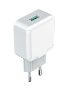 Зарядний пристрій Grand-X (1xUSB 2.1A) Білий (White)