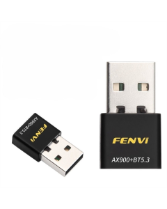 Wi-Fi адаптер Fenvi FU-AX900B Wi-Fi 6, Bluetooth 5.3 Dual Band 2 Чорний (Black)