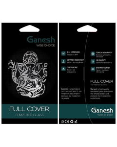 Захисне скло для iPhone 17 Pro Max  Ganesh (Full Cover) Чорне (Black)