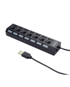 USB хаб Gembird 7 портов (UHB-U2P7-03) Черный (Black)