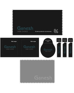 Захисне скло для iPhone 16 Pro Max  Ganesh (Full Cover) Чорне (Black)