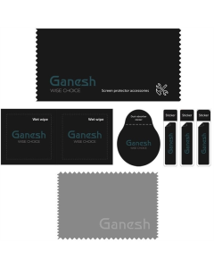 Захисне скло для iPhone 15 Pro Max  Ganesh (Full Cover) Чорне (Black)