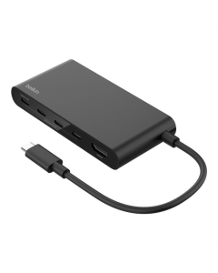 Type-C хаб Belkin USB-C 5в1 Multiport Dock Сірий (Grey) - Тип-С хаб Belkin USB-C 5в1 Мультипорт Док Серый (Серый)
