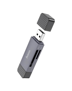 Кардридер Hoco HB45 Spirit 2-в-1 USB-USB Type-C 3.0 Черный (Black)