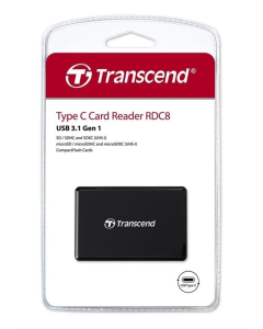 Кардридер Transcend USB 3.1 Type-C microSD/SD/CF Черный (Black)