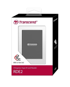 Кардридер Transcend USB 3.2 Type-C CFexpress Type B Серый (Grey)