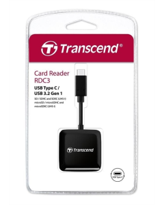 Кардридер Transcend USB 3.2 Type-C microSD/SD Черный (Black)