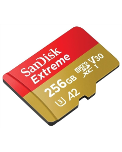 Карта пам`яті MicroSDXC SanDisk Extreme 256GB C10 UHS-I V30 U3 R190/W130MB/s + SD (SDSQXAV-256G-GN6MA)