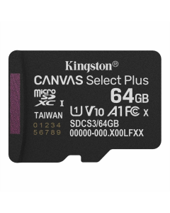 Карта пам`яті MicroSDXC Kingston Canvas Select Plus 64GB UHS-I Class 10 R150MB/s (SDCS3/64GBSP)