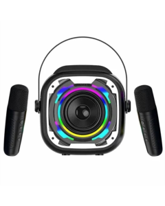 Колонка V11 bluetooth + 2 микрофона Черная (Black)