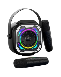 Колонка V11 bluetooth + 2 микрофона Черная (Black)