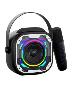 Колонка V11 bluetooth + 2 микрофона Черная (Black)