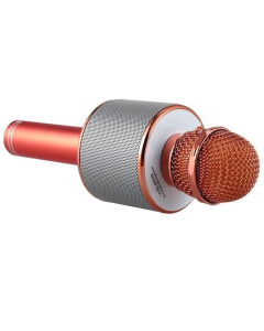 Караоке мікрофон-колонка WS858 Рожевий (Rose Gold)