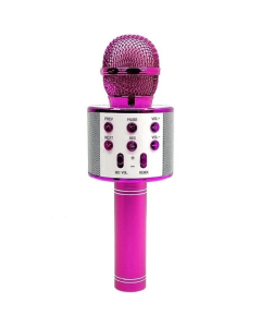 Караоке микрофон-колонка WS858 Розовый (Pink)