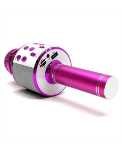 Караоке мікрофон-колонка WS858 Рожевий (Pink)