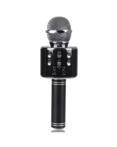 Караоке микрофон-колонка WS858L Черный (Black)
