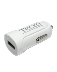 Автомобільний зарядний пристрій Tecro (1USBх2.1A) Білий (White)